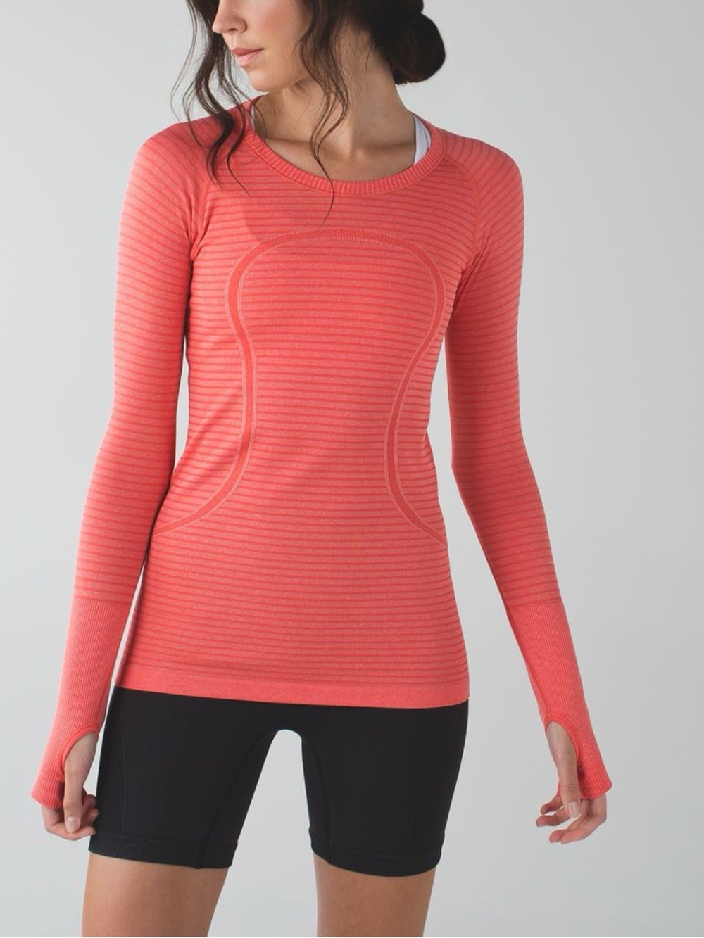 Lululemon Long Sleeve Swiftly Heathered Alarming